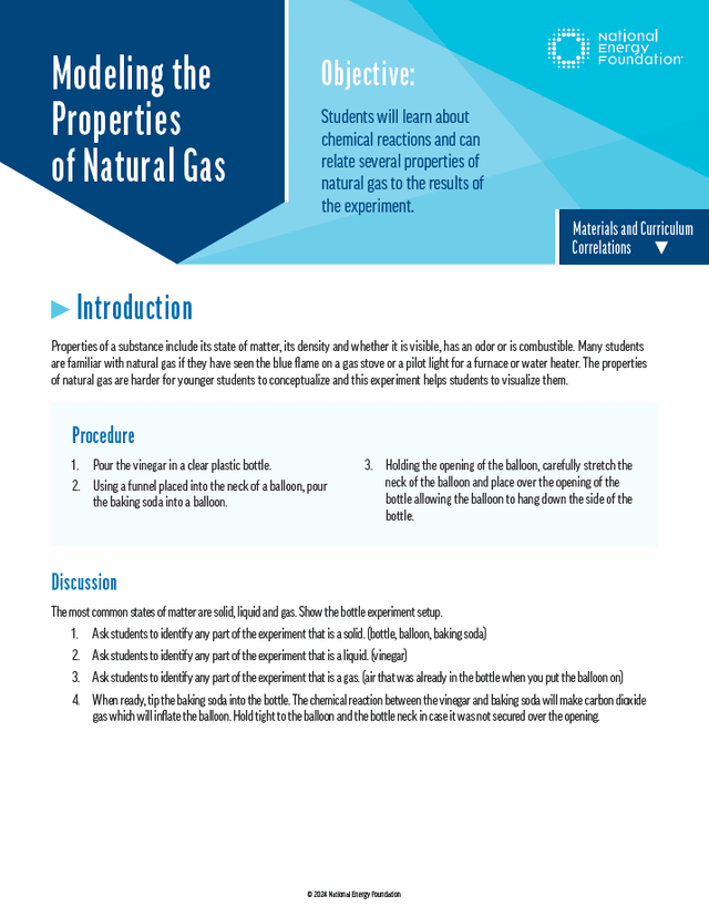 Natural Gas Properties booklet