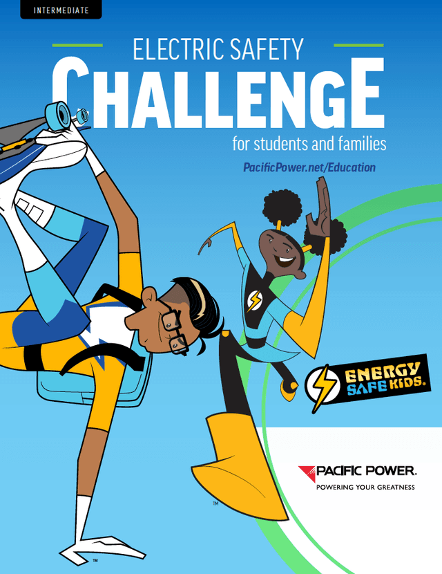 Pacific power student booklet cover art