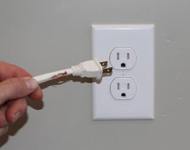 Frayed cord
