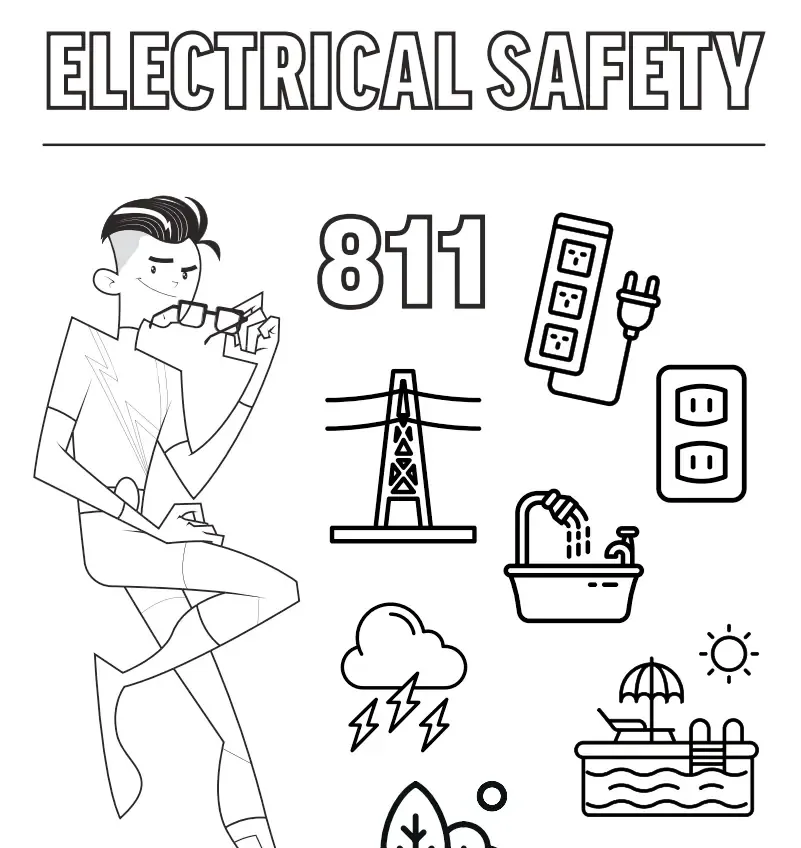 Electric Safety Coloring