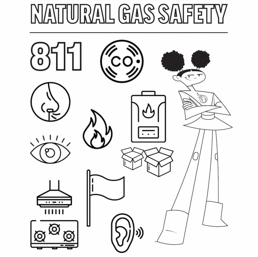 Color Natural Gas Safety