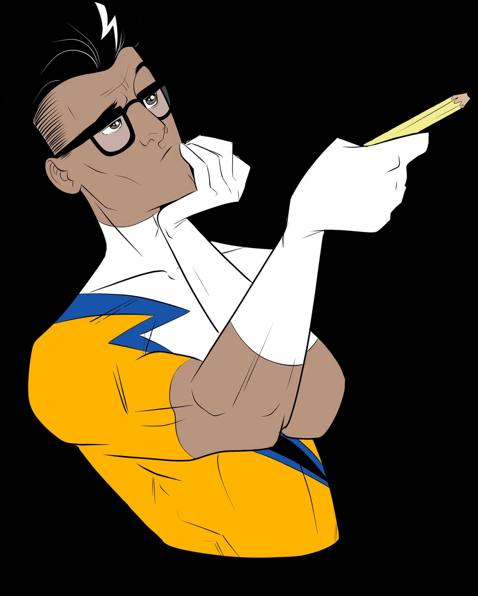 Character posing - home-teacher