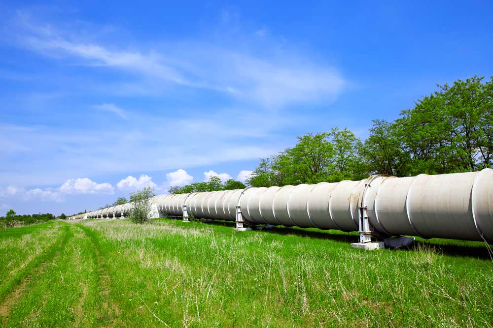 Natural Gas Pipeline in Nature