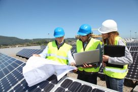 solar power utility workers