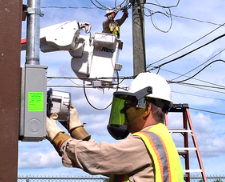 Electrical worker